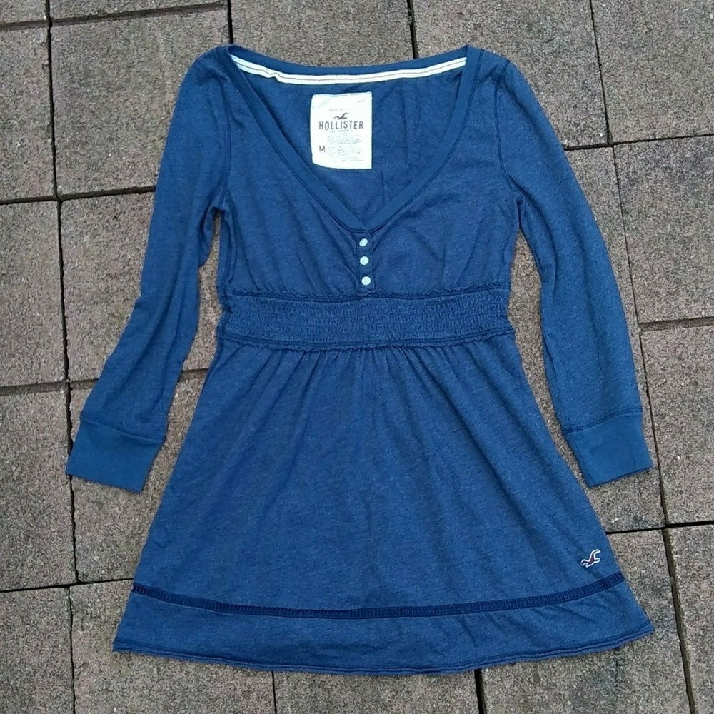 Blue Baby Doll Top